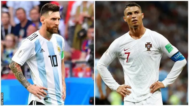 Lionel Messi and Cristiano Ronaldo