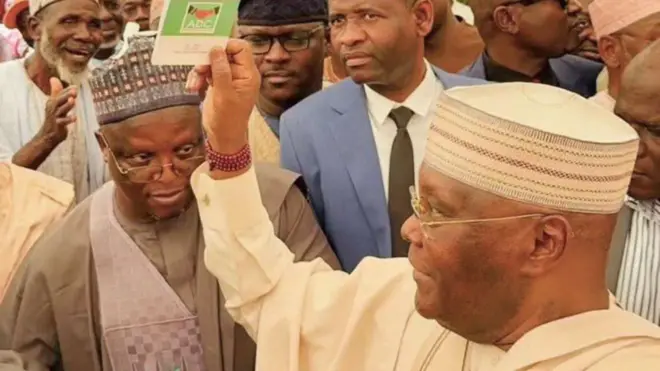 Atiku Abubakar na kaadi ẹgbẹ oṣelu ADC soke nipinlẹ Adamawa
