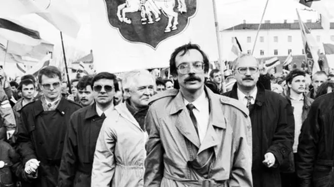Вячеслав Сивчик шел во главе колонне на "Чернобыльском шляхе" 1997 года; за год до этого он держал голодовку в знак протеста против ареста