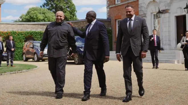 የዩክሬን ከፍተኛ ባለስልጣናት አንድሪይ ይማርክ እና ሩስተም ኡሜሮቭ ከዴቪድ ላሚ እንግዶች መካከል ነበሩ