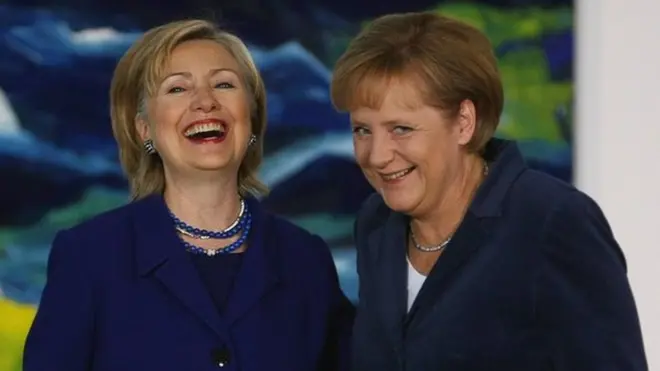 પશ્ચિમના રાજકારણને પ્રભાવિત કરનારા હિલેરી ક્લિન્ટન (ડાબે) અને એન્જેલિના મર્કેલ