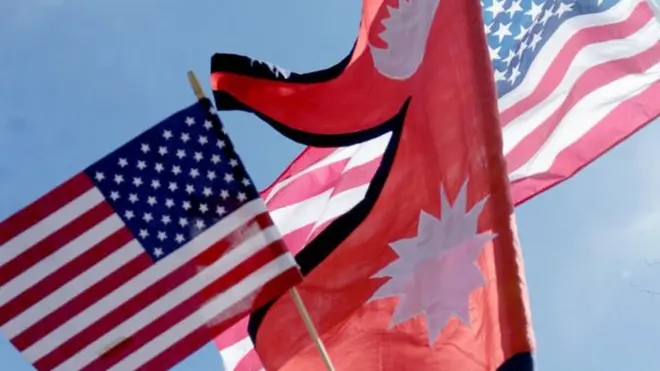 नेपाल अमेरिका झन्डा