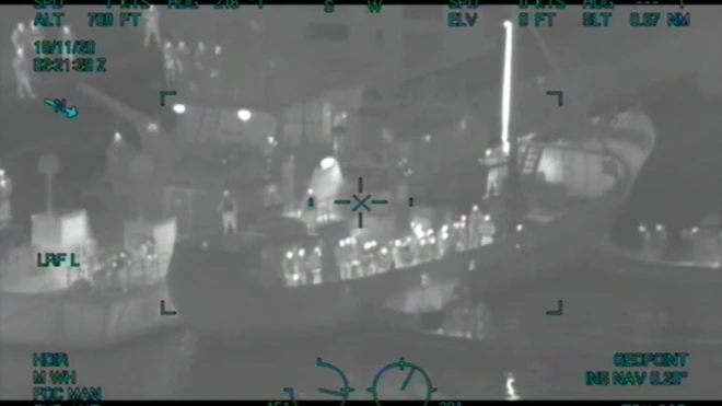 Sixty-nine migrants, including a convicted murderer and a serious drugs offender, were found on board the Svanic