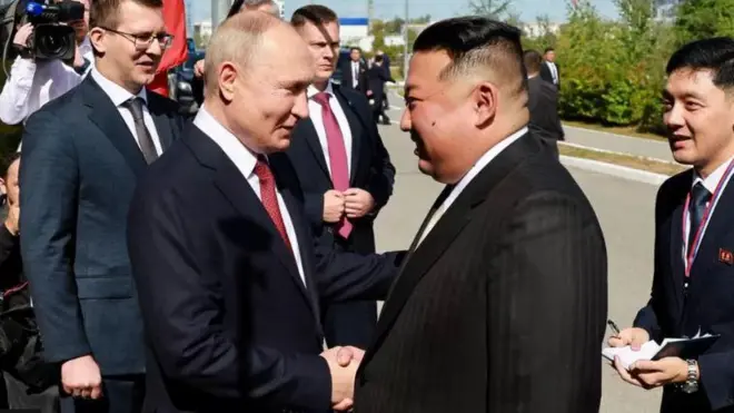पुतिन और किम
