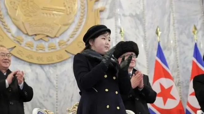 Дочка Кіма вперше з'явилася на публіці у 2022 році