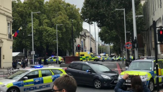 Cars in Exhibition Road