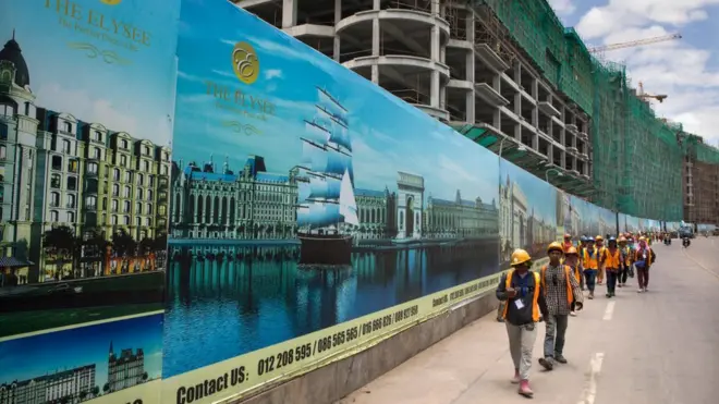Campuchia trong những năm gần đây đã nhận được nhiều khoản tiền đầu tư từ Trung Quốc