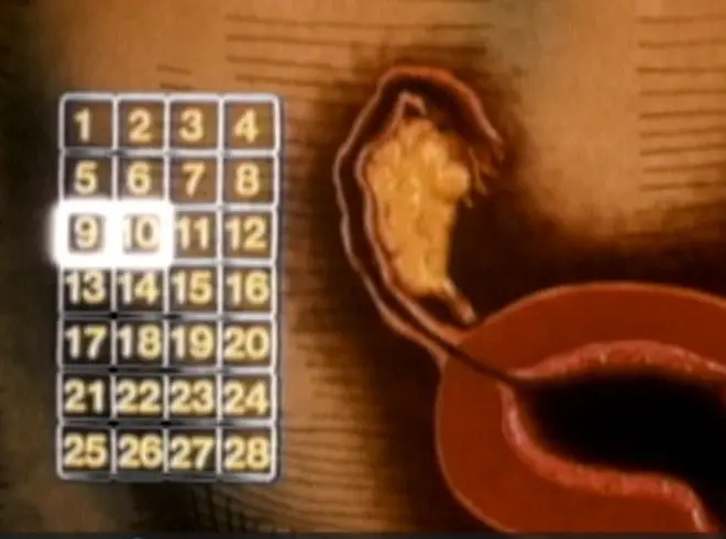 Aworan kalenda ati oju ile ọmọ obinrin