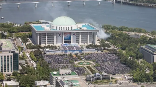 10일 오전 11시 서울 여의도 국회의사당 앞에서 제20대 대통령 취임식이 열렸다