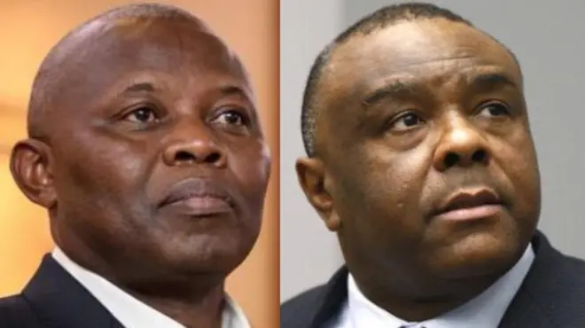 Vital Kamerhe (ibumoso) na Jean Pierre Bemba