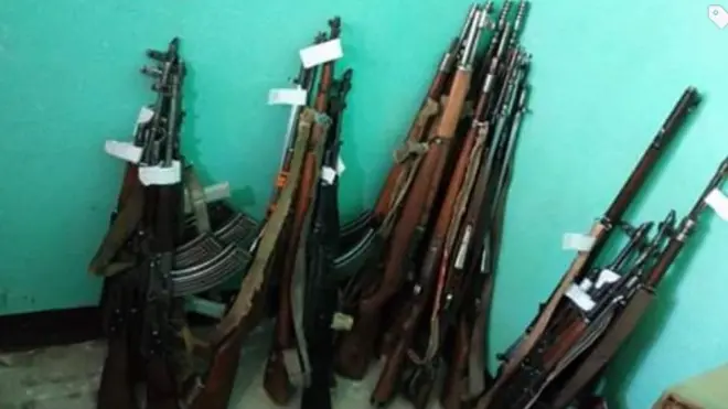 Meeshaa waraanaa seeraan ala warshaa keessatti qabame