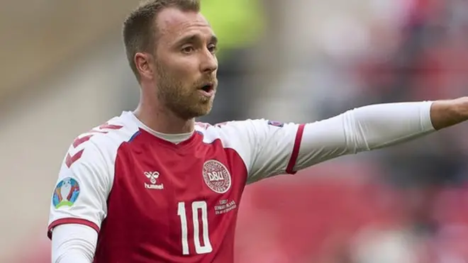 Eriksen required emergency treatment on the pitch before being taken to hospital