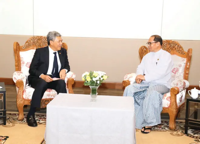 မလေးရှားနဲ့ မြန်မာနိုင်ငံခြားရေးဝန်ကြီး နေပြည်တော် တွေ့ဆုံမှု