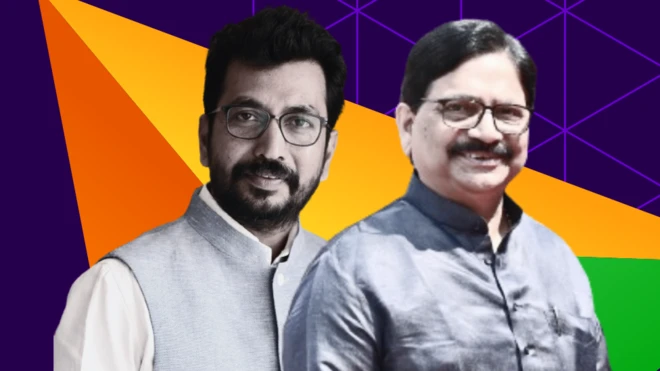 (डावीकडून) अमोल कीर्तिकर आणि रविंद्र वायकर