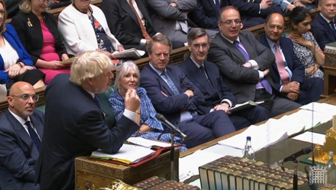 Thủ tướng Anh Boris Johnson tại Quốc hội ngày 20/7
