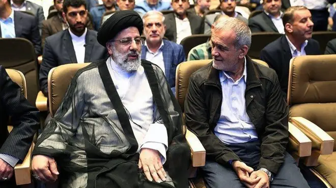 ابراهیم رئیسی و مسعود پزشکیان 