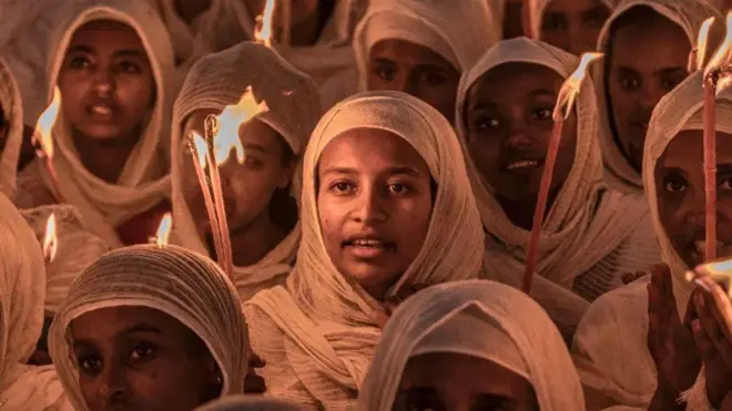 Umat Kristen Ortodoks Ethiopia merayakan Natal pada 7 Januari.