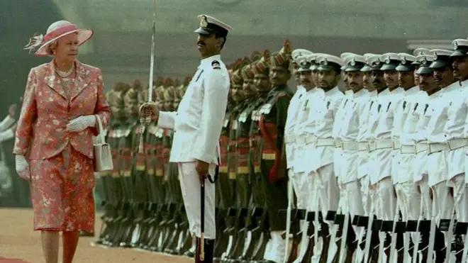 The Queen in India in 1997