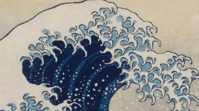1830 کی دہائی میں بنائی گئی جاپانی مصورکاٹسوشیکا ہوکسائی کی یہ تصویر دنیا کا سب سے زیادہ نقل شدہ فن پارہ ہے۔