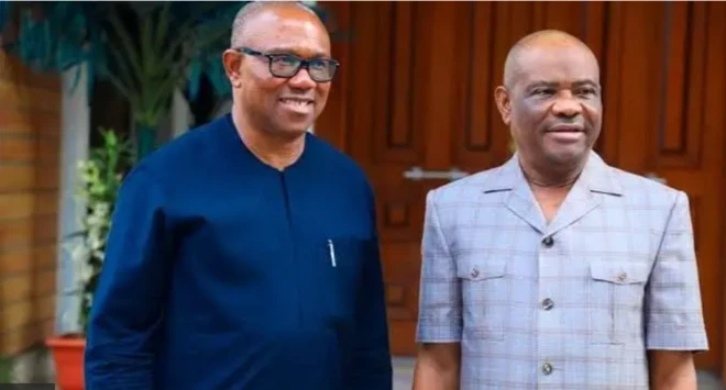 Aworan Peter Obi ati Nyesome Wike