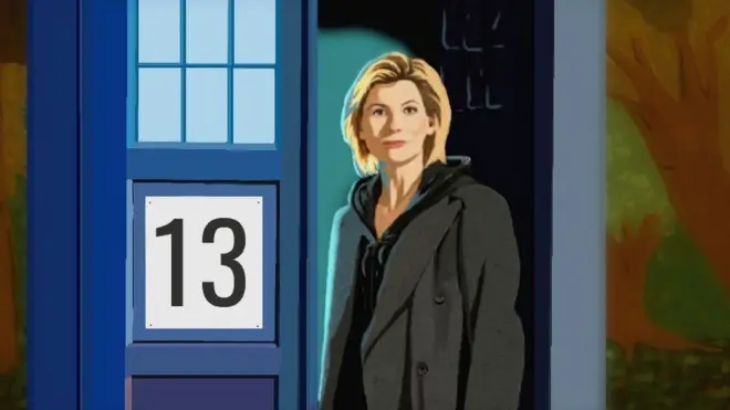 Сцена з нового сезону серіалу "Доктор Хто" намальована у Microsoft Paint користувачкою Елеанор Велш