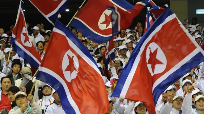 Banderas de Corea del Norte