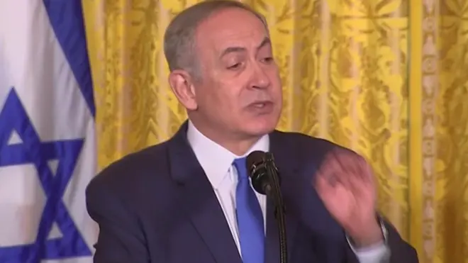 نتنياهو يضع شرطين للحل السلمي بين أسرائيل والفلسطينيين