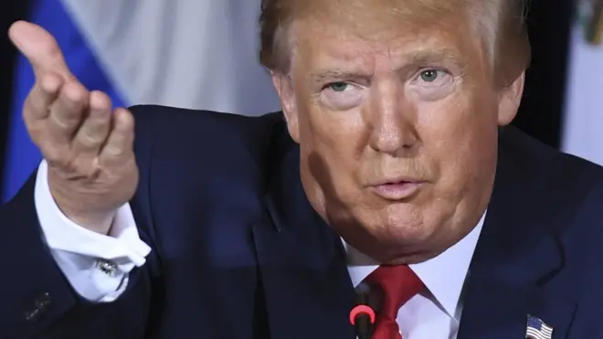 Donald Trump dijo en su discurso del martes en la ONU que está "mirando la situación de Venezuela muy de cerca".