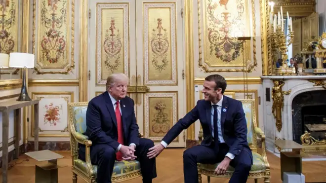 Трамп и Макрон