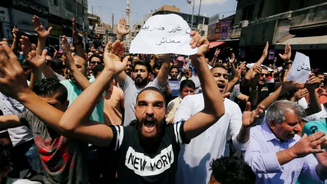 الأردن يشهد احتجاجات منذ يوم الأربعاء