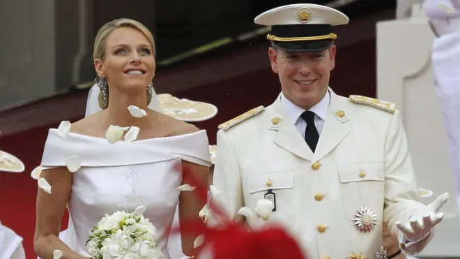 Князь Альбер II и княгиня Шарлен