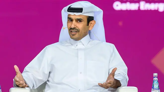 El ministro Saad al Kaabi le dijo a The Financial Times que el conflicto en Medio Oriente puede "derribar las economías del mundo".