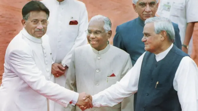 जनरल मुशर्रफ़, अटल बिहारी वाजपेयी