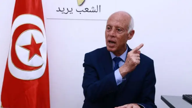الرئيس التونسي قيس سعيد