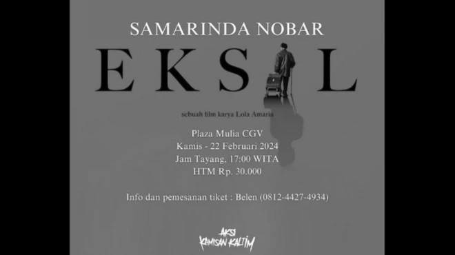 Acara nonton bareng film Eksil di Samarinda, Kaltim, dibatalkan.