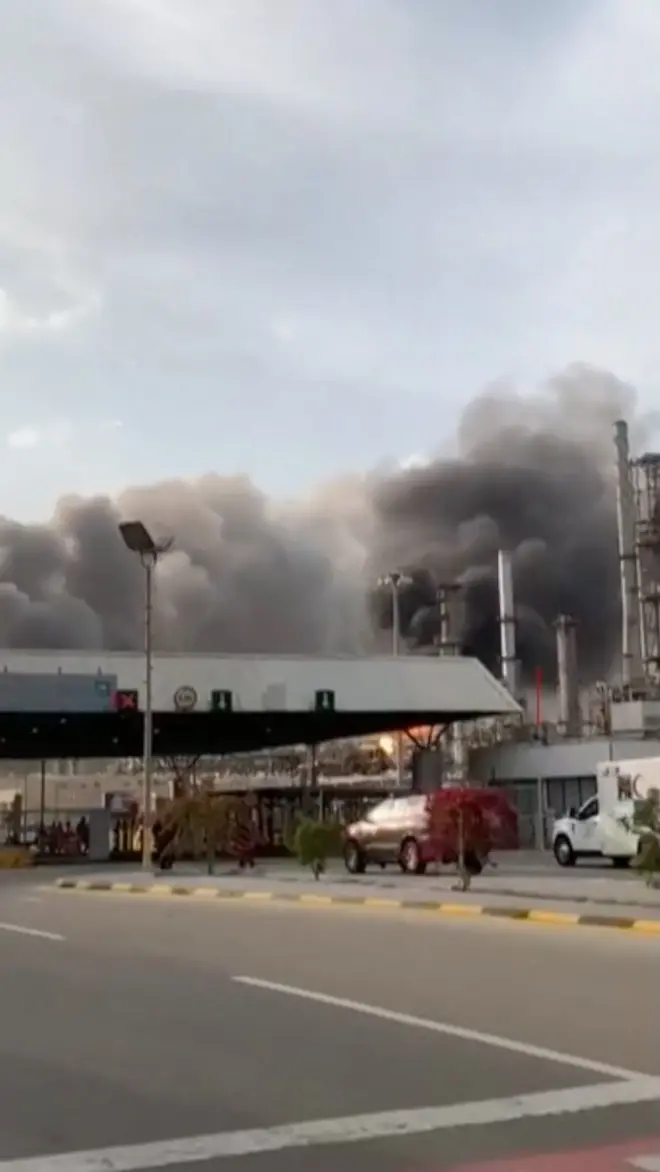 حمله ایران به یک پالایشگاه وابسته به آرامکو در عربستان