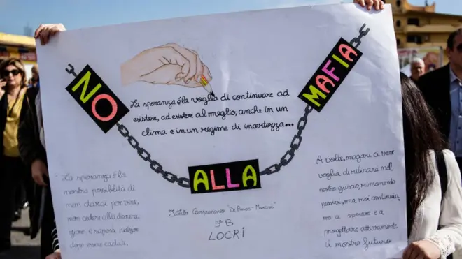 Демонстрація проти мафії в Калабрії, 2017 рік