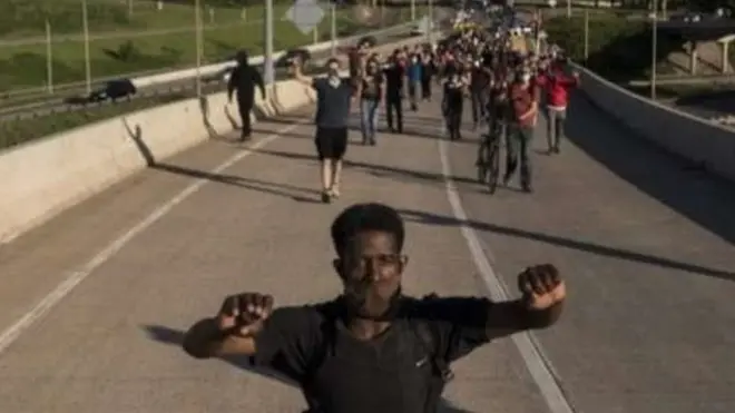 Dibadbaxyo ballaaran ayaa ka dhashay dilka George Floyd