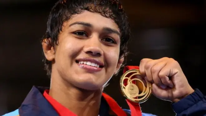 2014 में ग्लासगो में हुए कॉमनवेल्थ गेम्स में बबीता से सोने पर कब्ज़ा किया था