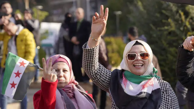 सीरिया में जश्न