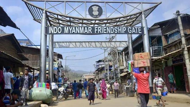 इंडो-म्यानमार सीमेवरचं मैत्री गेट