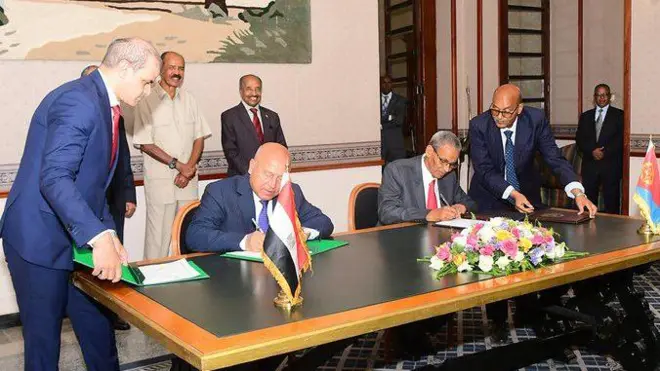 ምኒስተራኡ ኤርትራን ግብጺን ኣብ ዝተፈራረሙሉ