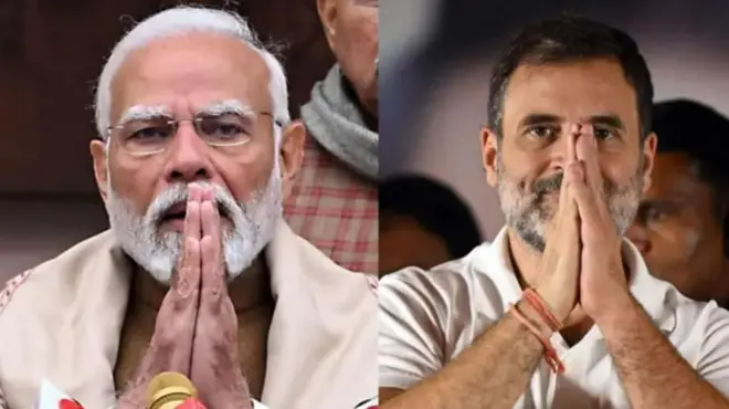 नरेंद्र मोदी-राहुल गांधी 