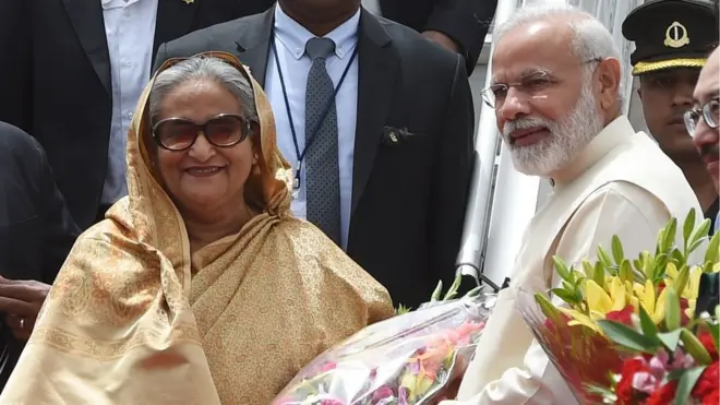 بنگلہ دیشی وزیراعظم شیخ حسینہ جمعے کو انڈیا کے چار روزہ دورے پر نئی دہلی پہنچی تھیں