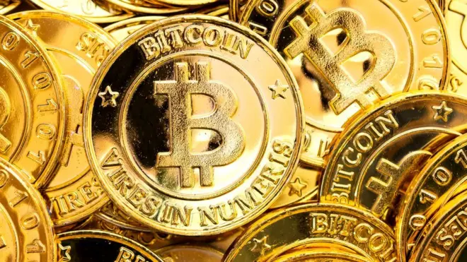 Mock up of a Bitcoin