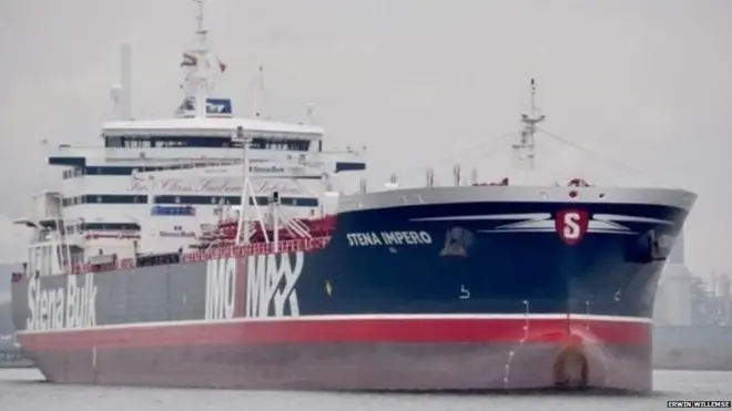 ब्रितानी तेल टेंकर स्टेना इम्पेरो जिसे ईरान ने क़ब्ज़े में लिया है