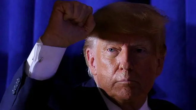 دونالد ترامب في حدث لحمله الانتخابية