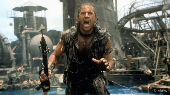 Kevin Costner no filme 'Waterworld'