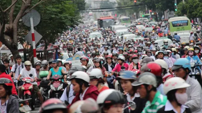 Kẹt xe ở Sài Gòn (ảnh mang tính minh họa)