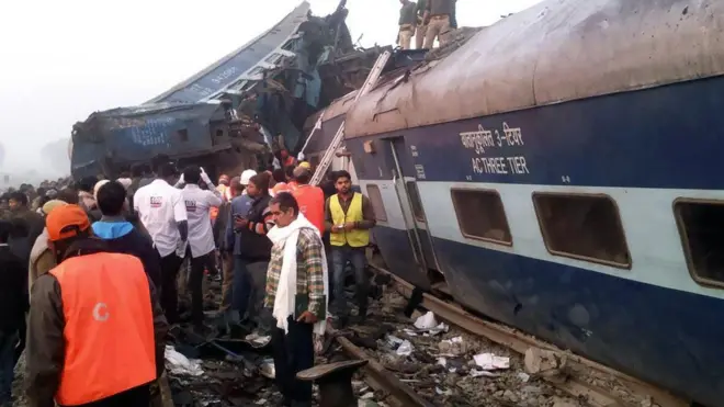 Hindistan'da tren kazası